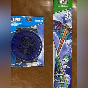 X Kite Rare Air Dragon Nylon Dinosaur Kite 42 Inches Wide With 200’ Nylon Reeler